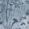 blue botanical jacquard fabric from Clarke & Clarke