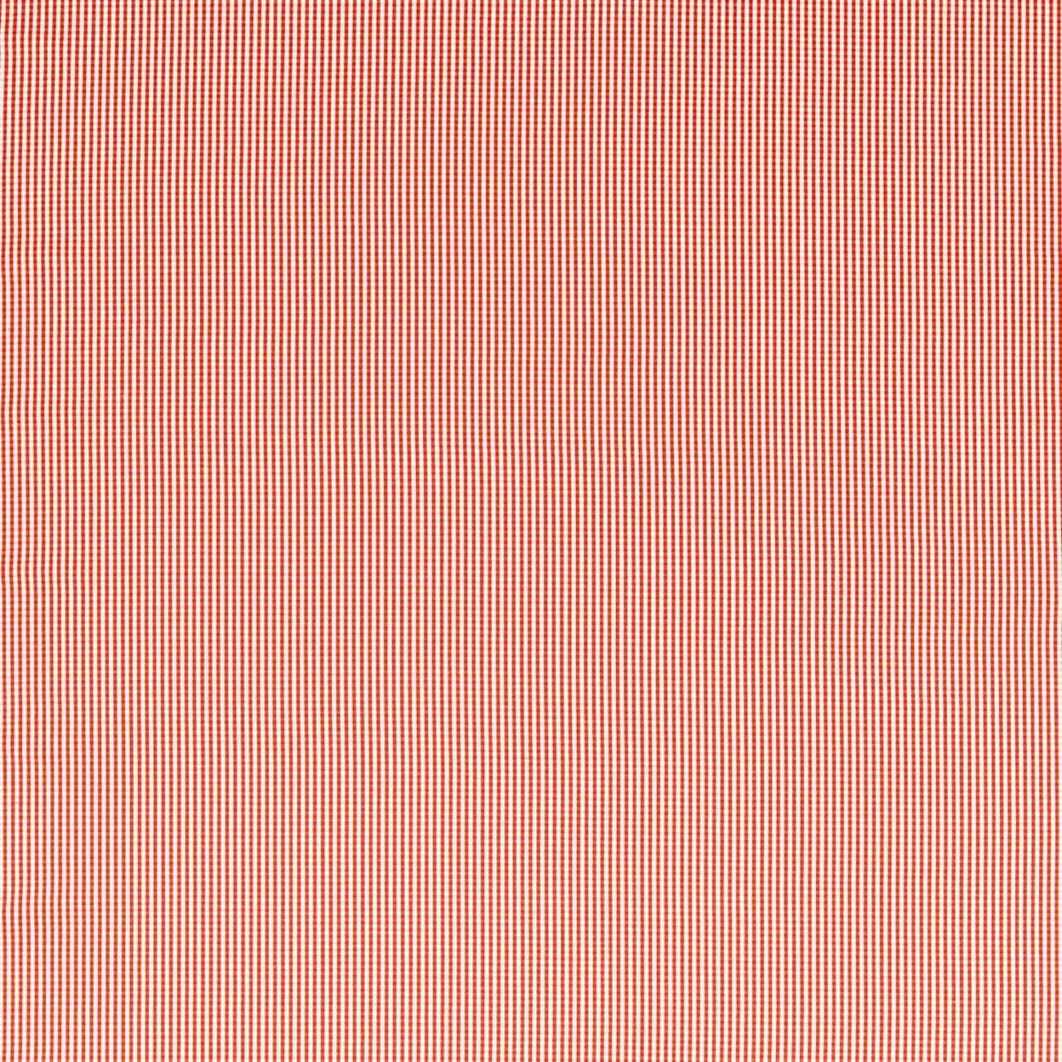 Windsor Fabric - Rouge by red checked cotton fabric from Clarke & Clarke