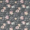 black-grey botanical jacquard fabric from Clarke & Clarke