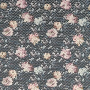 black-grey botanical jacquard fabric from Clarke & Clarke