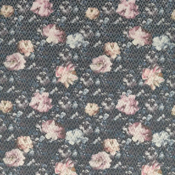 Camile Fabric - Blush / Charcoal by black-grey botanical jacquard fabric from Clarke & Clarke