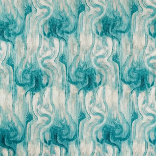 Tessuto Fabric - Teal by white misc woven fabric from Clarke & Clarke