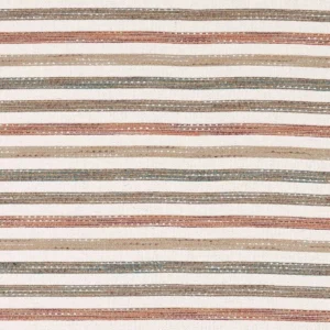 multicolour striped woven fabric from Clarke & Clarke