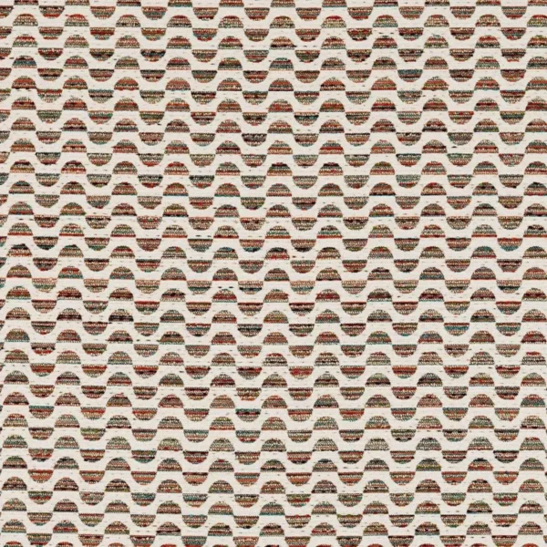 Olav Fabric - Autumn by neutral geometric woven fabric from Clarke & Clarke