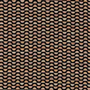 orange geometric woven fabric from Clarke & Clarke