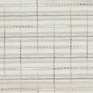 black-grey geometric voile-sheer fabric from Clarke & Clarke