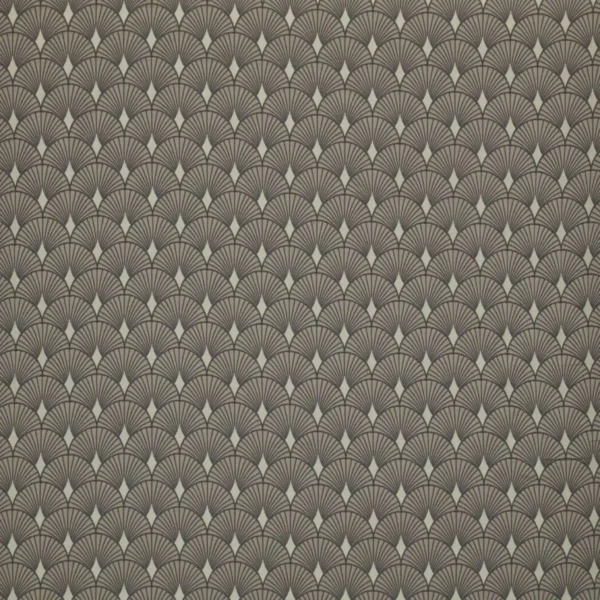 black-grey geometric jacquard fabric from Ashley Wilde