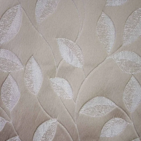 Thurlow Fabric - Taupe by black-grey botanical jacquard fabric from Ashley Wilde