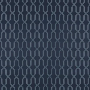 blue geometric jacquard fabric from Ashley Wilde