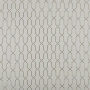 white geometric jacquard fabric from Ashley Wilde