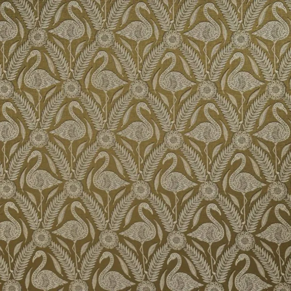 yellow animal jacquard fabric from Ashley Wilde