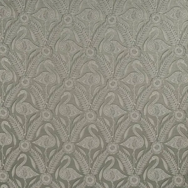 Baux Fabric - Pebble by black-grey animal jacquard fabric from Ashley Wilde