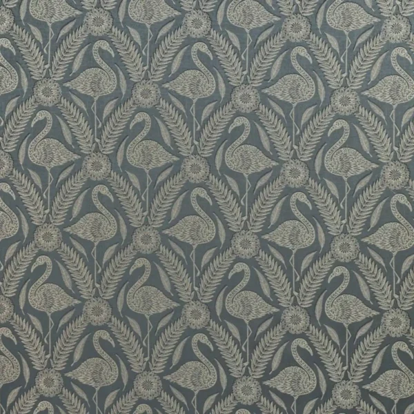 blue animal jacquard fabric from Ashley Wilde