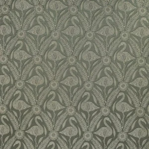 green animal jacquard fabric from Ashley Wilde