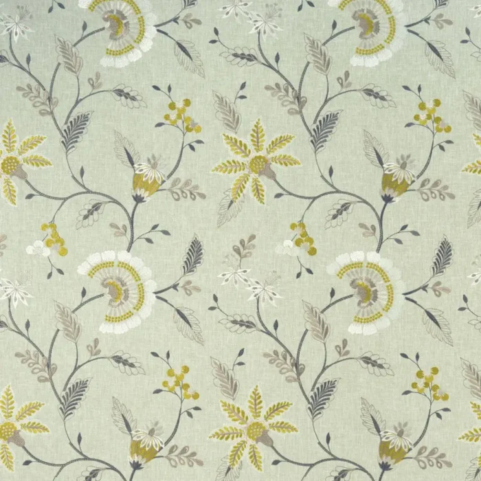 Delamere Fabric - Chartreuse fabric swatch F1004/01