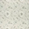 black-grey botanical embroideried fabric from Clarke & Clarke