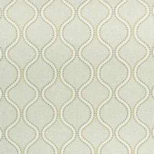 black-grey geometric embroideried fabric from Clarke & Clarke