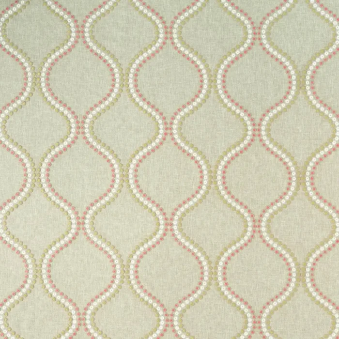 Layton Fabric - Pink / Apple fabric swatch F1006/05