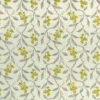 black-grey botanical embroideried fabric from Clarke & Clarke
