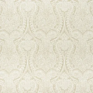 black-grey botanical jacquard fabric from Clarke & Clarke