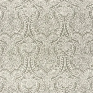 brown botanical jacquard fabric from Clarke & Clarke
