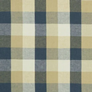 blue checked jacquard fabric from Clarke & Clarke