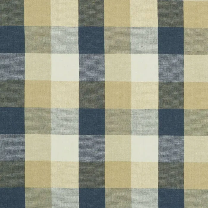 Austin Check Fabric - Midnight swatch