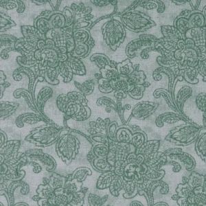 blue botanical jacquard fabric from Clarke & Clarke