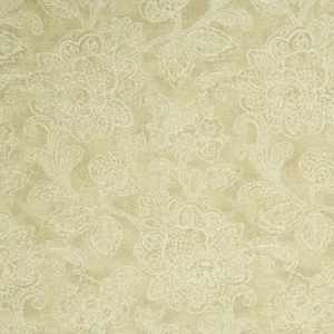 brown botanical jacquard fabric from Clarke & Clarke