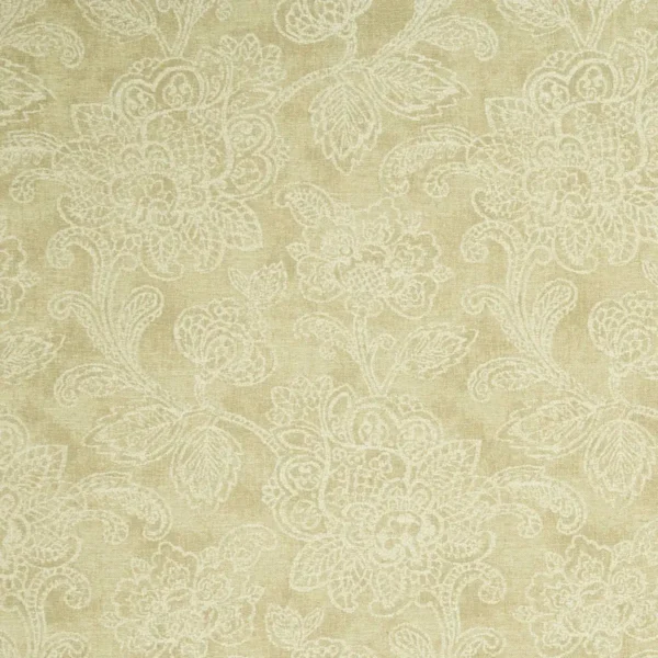 brown botanical jacquard fabric from Clarke & Clarke