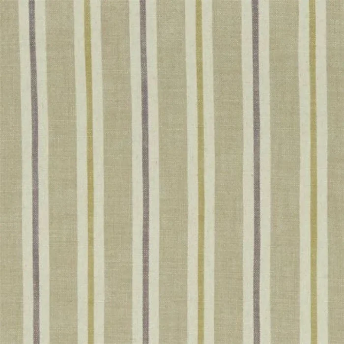Sackville Stripe Fabric - Heather / Linen – Heather Linen swatch
