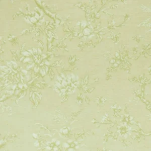 green botanical jacquard fabric from Clarke & Clarke