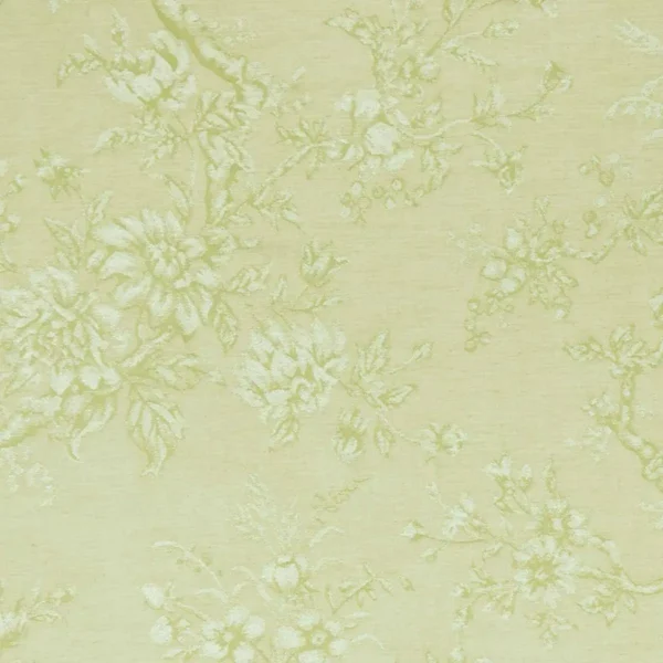 Simone Fabric - Citron by green botanical jacquard fabric from Clarke & Clarke