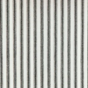 black-grey striped cotton fabric from Clarke & Clarke