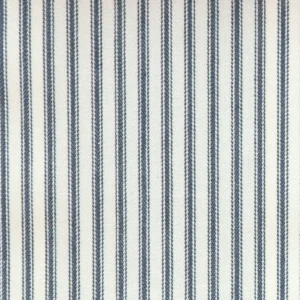 blue striped cotton fabric from Clarke & Clarke