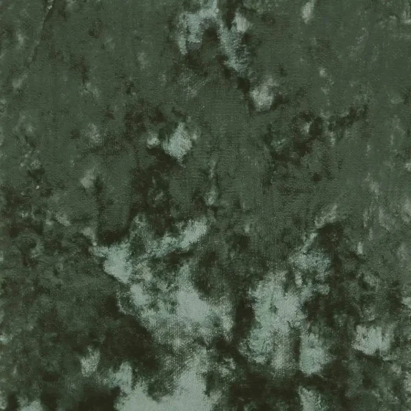 Crush Fabric - Olive by green plain velvet-chenille fabric from Clarke & Clarke
