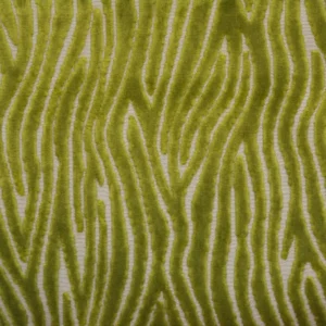 green striped velvet-chenille fabric from Clarke & Clarke