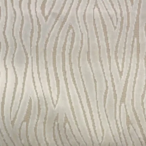 neutral striped velvet-chenille fabric from Clarke & Clarke