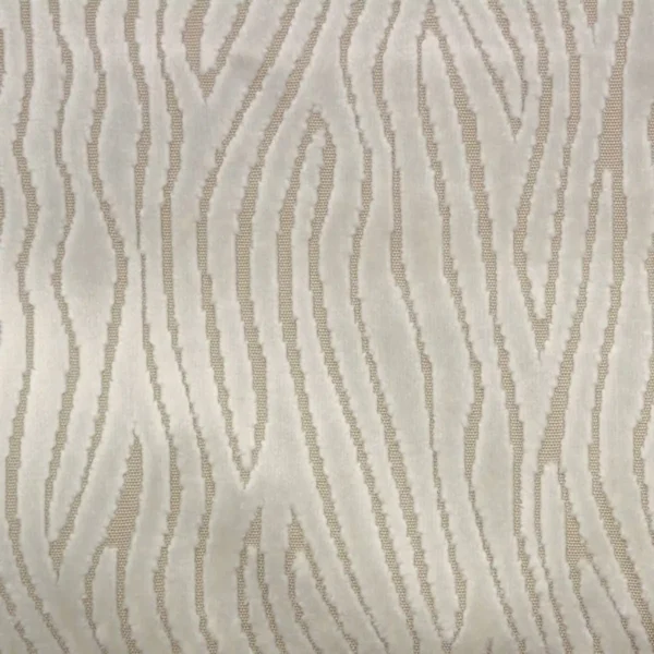 neutral striped velvet-chenille fabric from Clarke & Clarke