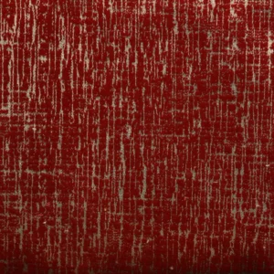 red plain velvet-chenille fabric from Clarke & Clarke