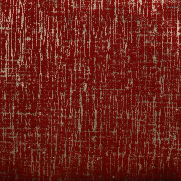 Patina Fabric - Rouge by red plain velvet-chenille fabric from Clarke & Clarke