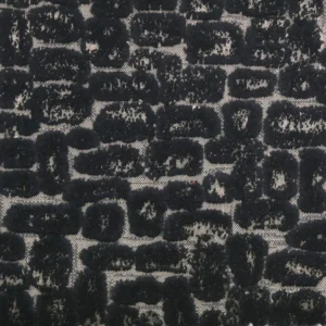 black-grey spotted velvet-chenille fabric from Clarke & Clarke