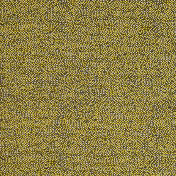Beauvoir Fabric - Citrus by yellow spotted jacquard fabric from Clarke & Clarke