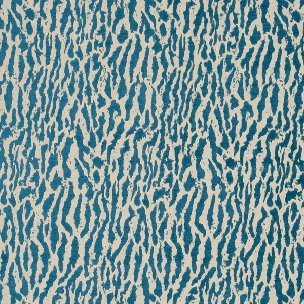 Gautier Fabric - Lagoon by blue contemporary jacquard fabric from Clarke & Clarke