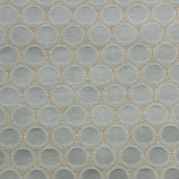 blue spotted jacquard fabric from Clarke & Clarke