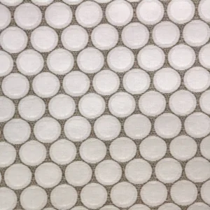 white spotted jacquard fabric from Clarke & Clarke