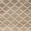 neutral geometric embroideried fabric from Clarke & Clarke