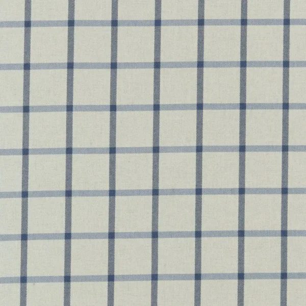 blue checked woven fabric from Clarke & Clarke