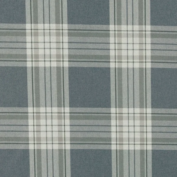 Glenmore Fabric - Flannel by black-grey checked woven fabric from Clarke & Clarke
