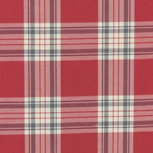 red checked woven fabric from Clarke & Clarke